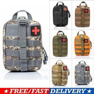 Camping Multifunctional Waist Pack Climbing Emergency Molle Survival Kits Outdoor Travel First Aid Kit Tactical Medical Bag