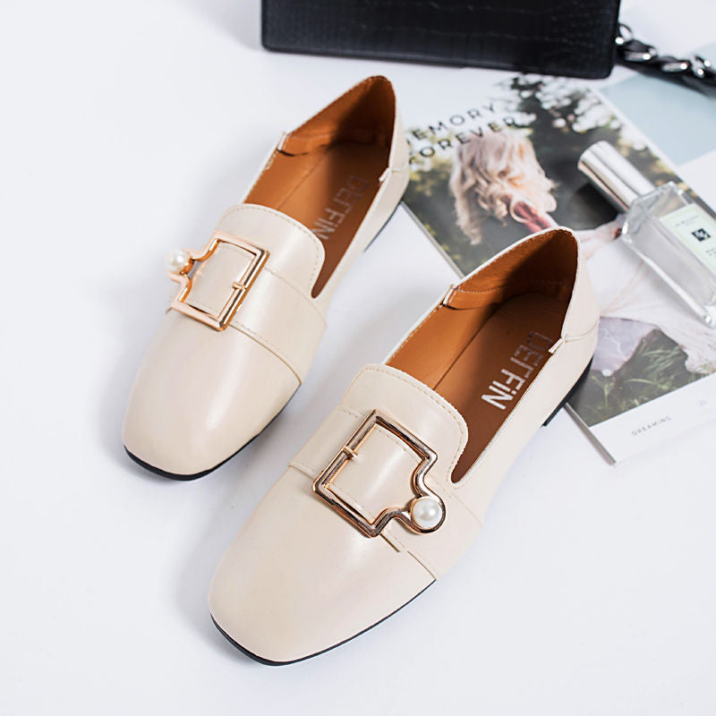 Mocasines Mujer Women Cute Round Toe Beige Patent Leather Slip on Flat Shoes Ladies Casual Black Office Shoes Cool Flats E5546