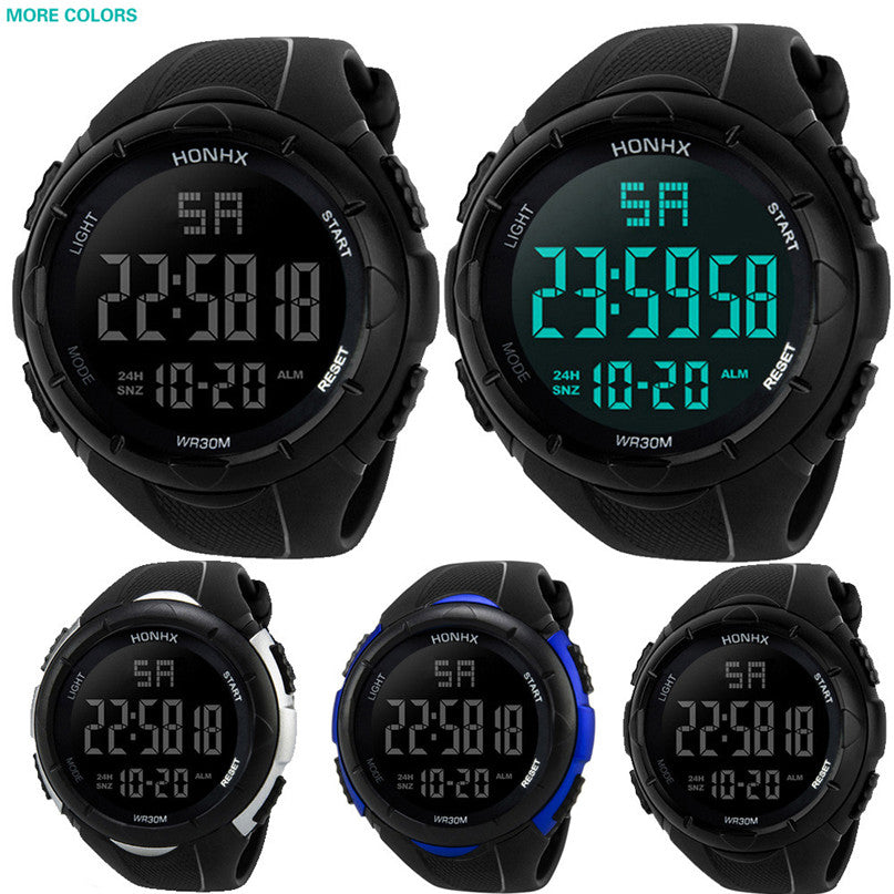 Led watch sport men's watches Fashion Waterproof Digital Quartz Military Luxury Sport Date Watches drop shipping#4 A22