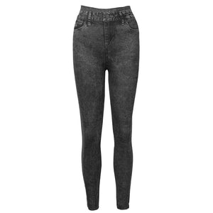 Super Cheap Fashion High Waist Blue Jeans Women Sexy Fitness Leggings Skinny Trousers Denim Stretchy Pencil Pants