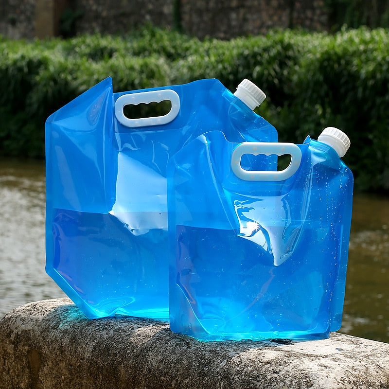 5L/10LOutdoor Foldable Folding Collapsible Drinking Car Water Bag Carrier Container Outdoor Camping Hiking Picnic Emergency Kits