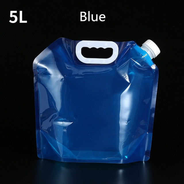 5L/10LOutdoor Foldable Folding Collapsible Drinking Car Water Bag Carrier Container Outdoor Camping Hiking Picnic Emergency Kits