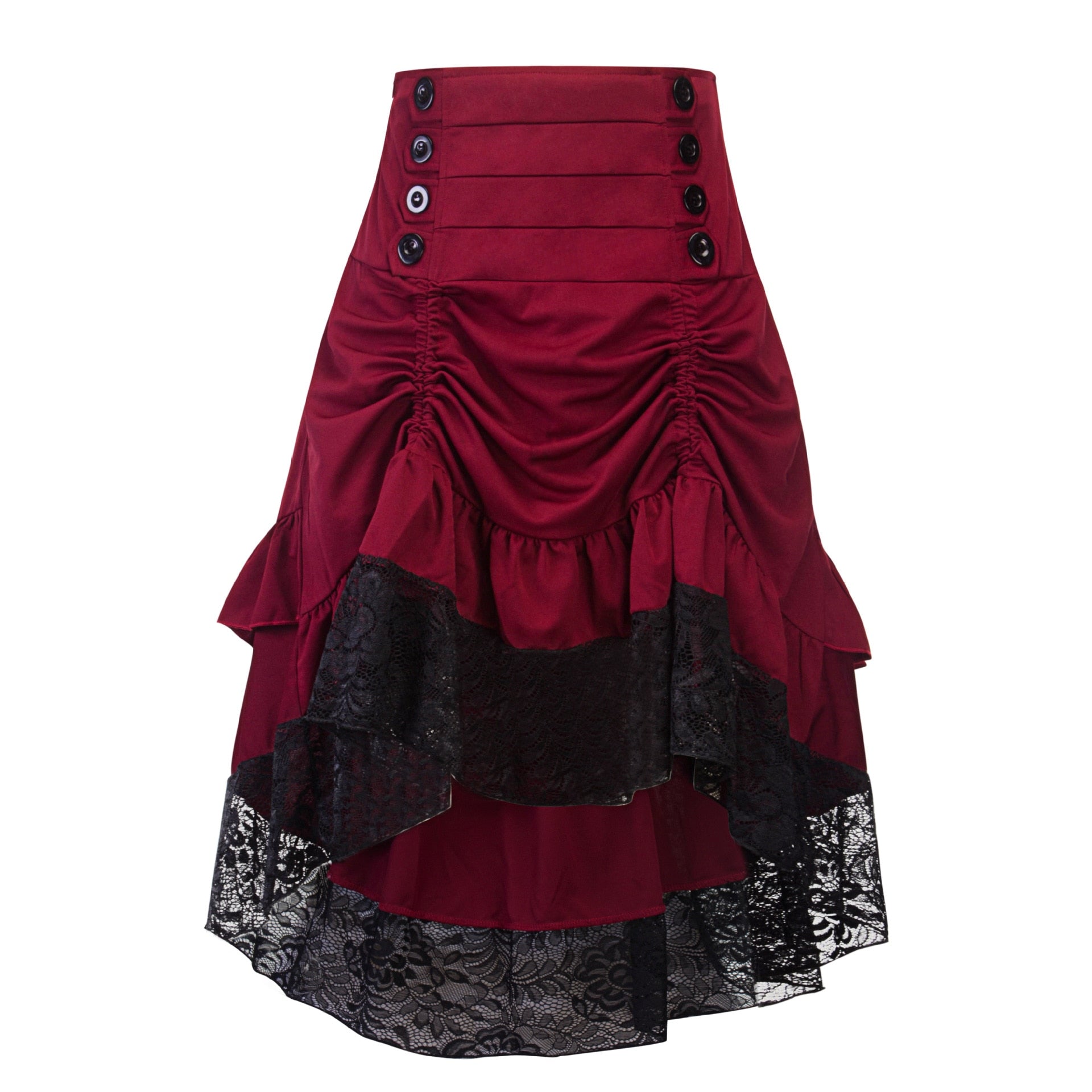 2020 S-2XL  Autumn And Winter new style Women's steampunk clothing party club wear black lace hip skirt