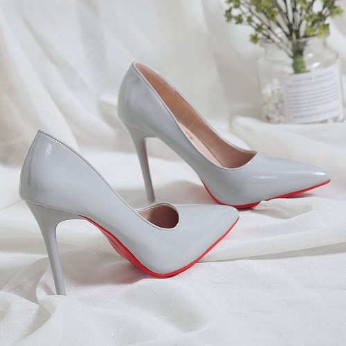 Mazefeng 2019 Women Pumps Brand High Heels 10cm Patent Leather Pointed Toe Sexy Stiletto Shoes Woman Ladies Mature Office Pumps