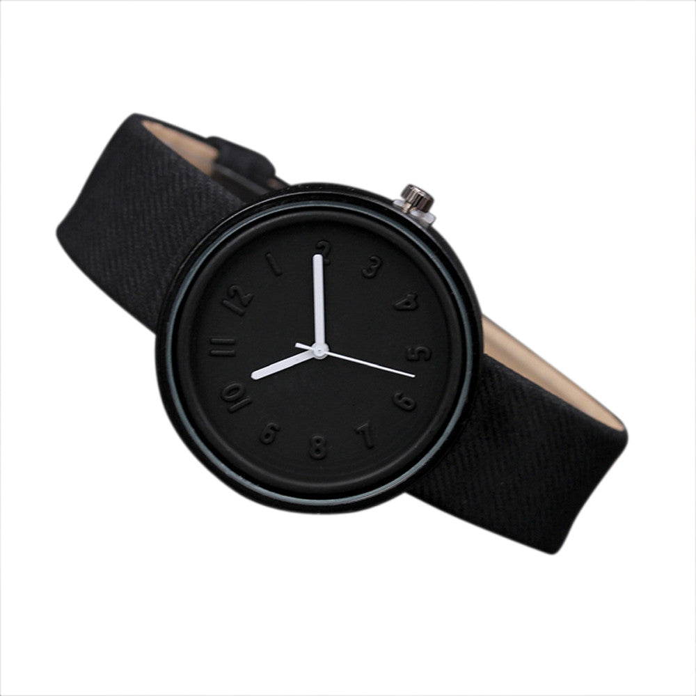 Zerotime #501 2019 New fashion Unisex Simple Number Watches Quartz Canvas Belt Wrist Watch Luxury design red gifts Free shipping