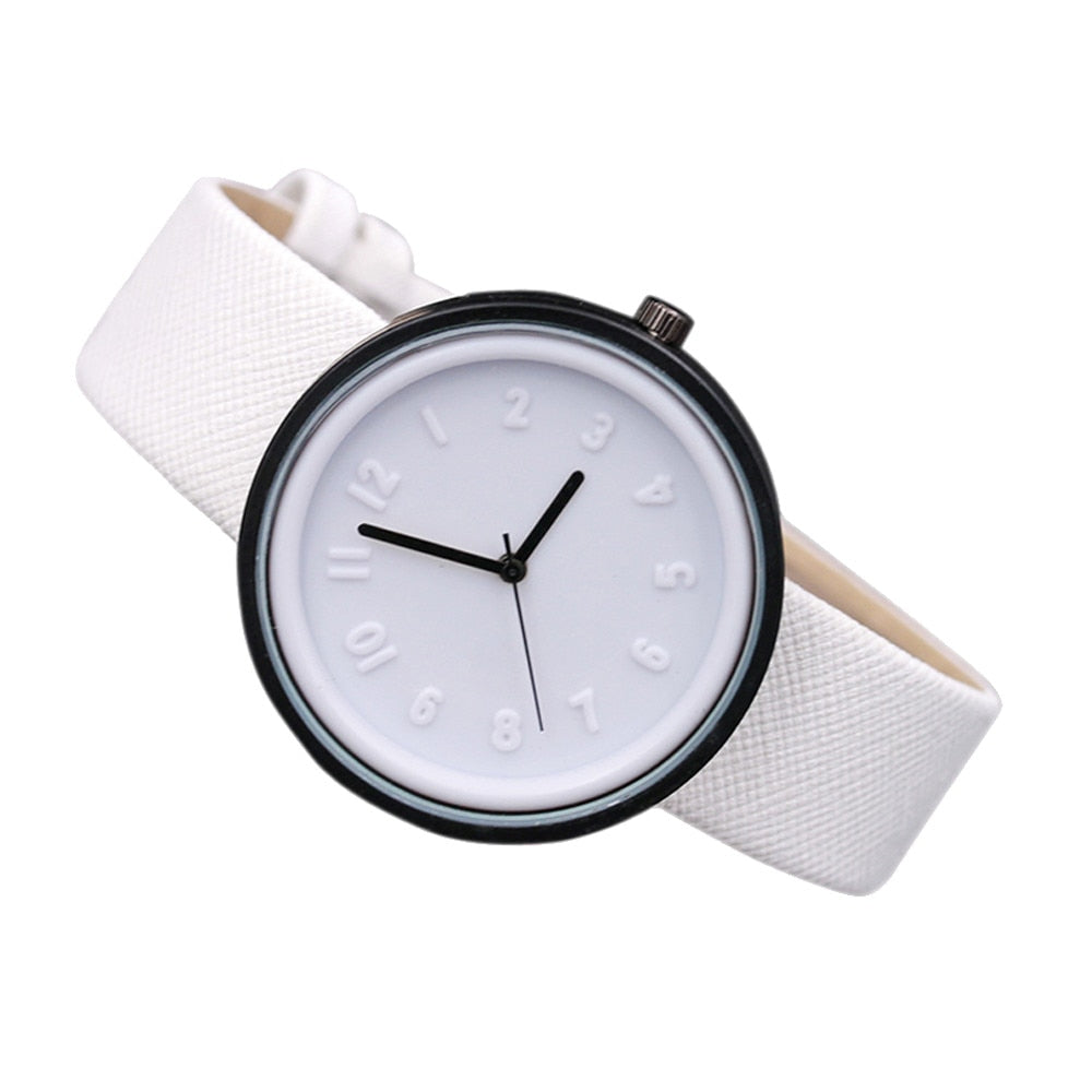 Zerotime #501 2019 New fashion Unisex Simple Number Watches Quartz Canvas Belt Wrist Watch Luxury design red gifts Free shipping