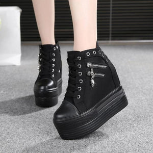 NEW Brand Hidden Heels Platform Sneakers Women Breathable Air Wedge Sock Shoes Woman Casual Ladies Boots Zapatos Mujer 2020 W05