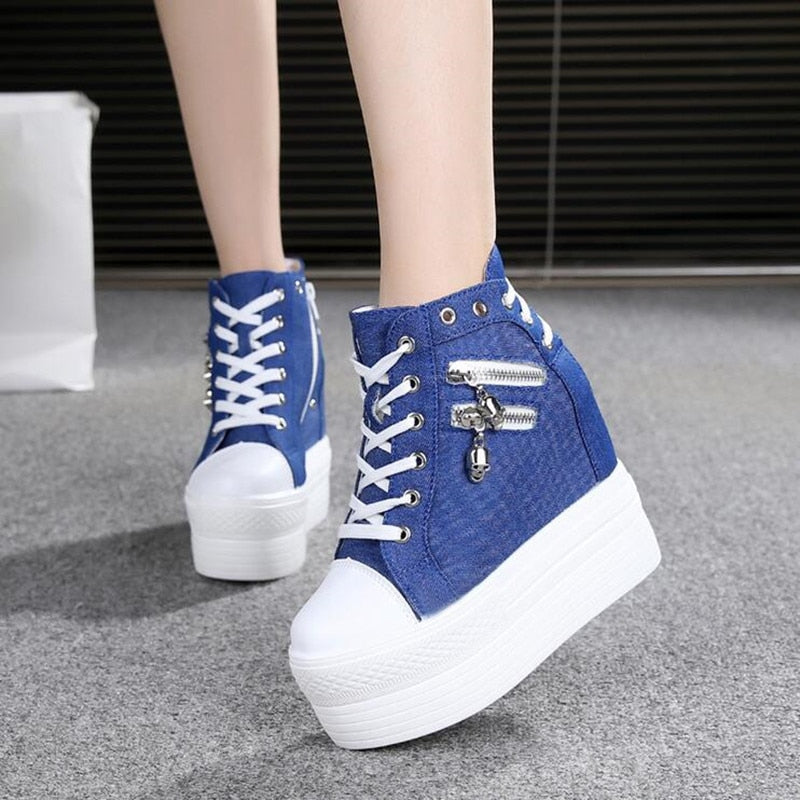 NEW Brand Hidden Heels Platform Sneakers Women Breathable Air Wedge Sock Shoes Woman Casual Ladies Boots Zapatos Mujer 2020 W05