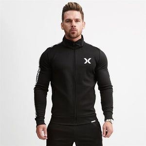 2019 Tracksuit men sport suit running gym clothing casualtracksuit set men zipper sweatshirt+pant jogger suit chandal hombre