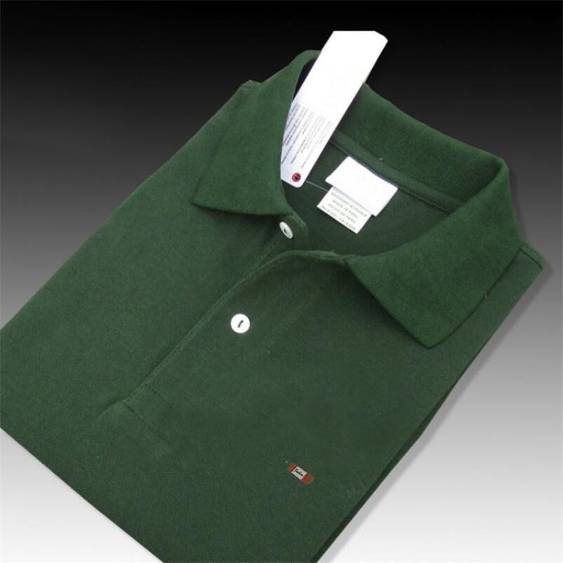 Top quality 2019 Summer 100% cotton Mens short sleeve polos shirts casual solid color mens polos shirts fashion male tops XS-4XL