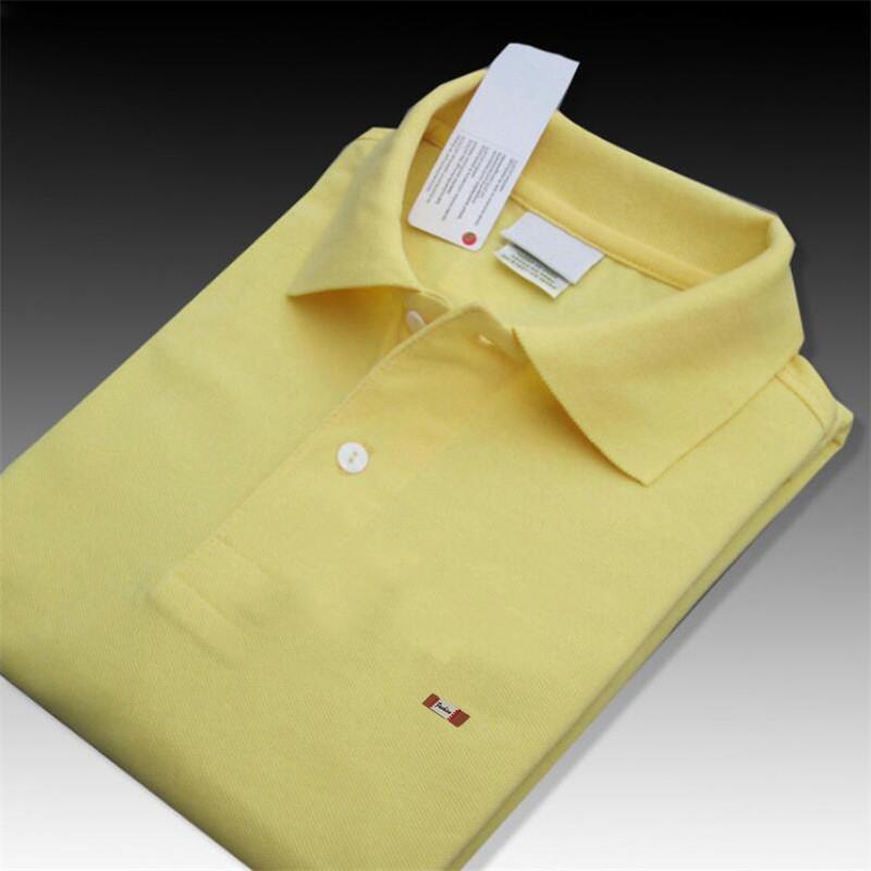 Top quality 2019 Summer 100% cotton Mens short sleeve polos shirts casual solid color mens polos shirts fashion male tops XS-4XL