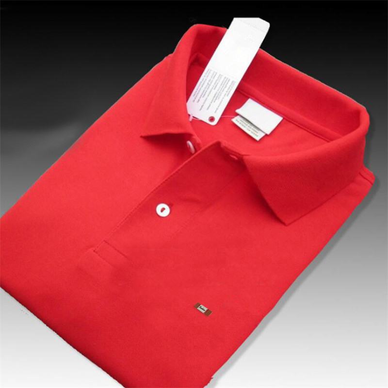 Top quality 2019 Summer 100% cotton Mens short sleeve polos shirts casual solid color mens polos shirts fashion male tops XS-4XL