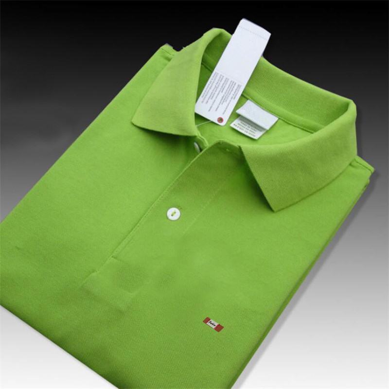 Top quality 2019 Summer 100% cotton Mens short sleeve polos shirts casual solid color mens polos shirts fashion male tops XS-4XL