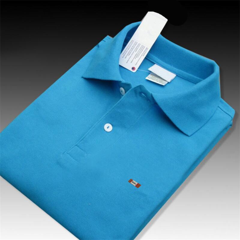 Top quality 2019 Summer 100% cotton Mens short sleeve polos shirts casual solid color mens polos shirts fashion male tops XS-4XL