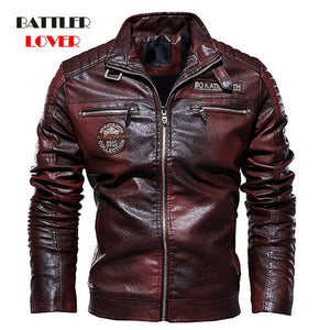 2019 Men's Natural Real Leather Jacket Men Motorcycle Hip Hop Biker Winter Coat Men Warm Genuine Leather Jackets plus size 3XL