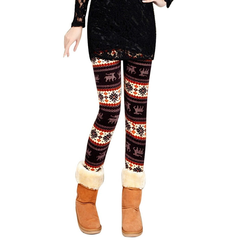 Women's Spring Leggings 2020 Hot Sale Girl Spring Pants Bottoms Snowflake Christmas Deer Print Leggings Women Clothing Jeggings