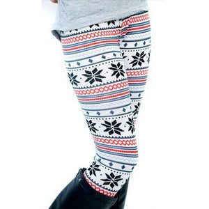 Women's Spring Leggings 2020 Hot Sale Girl Spring Pants Bottoms Snowflake Christmas Deer Print Leggings Women Clothing Jeggings