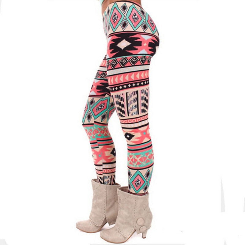 Women's Spring Leggings 2020 Hot Sale Girl Spring Pants Bottoms Snowflake Christmas Deer Print Leggings Women Clothing Jeggings