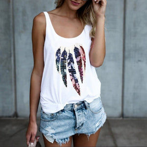 2019 Plus Size Vintage Print Tank Tops Women's White Singlet Sexy Sleeveless Tees Harajuku Vest 3XL 4XL Women Clothing Summer