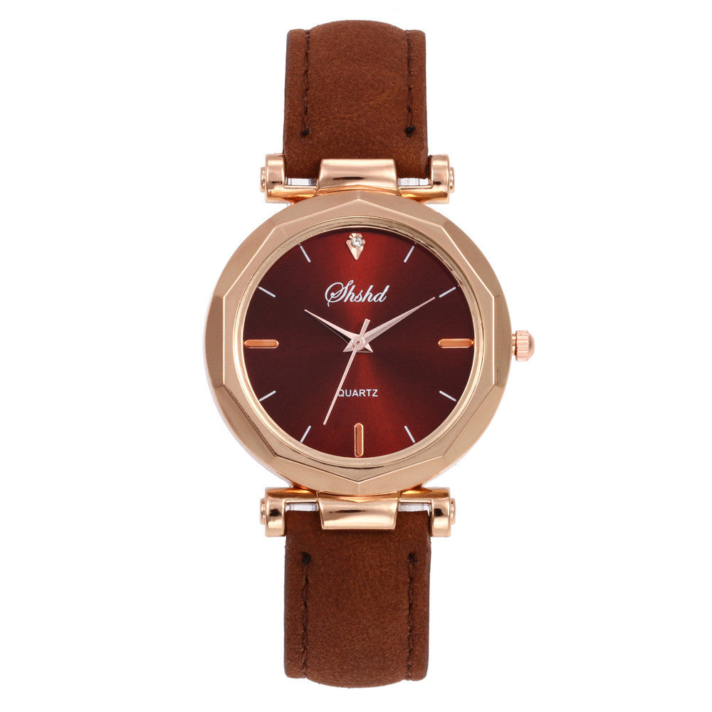 Fashion Women Watches Leather Strap Watch Analog Quartz Crystal Clock Casual Female Wristwatch Luxury Dress New Montre Femme*M
