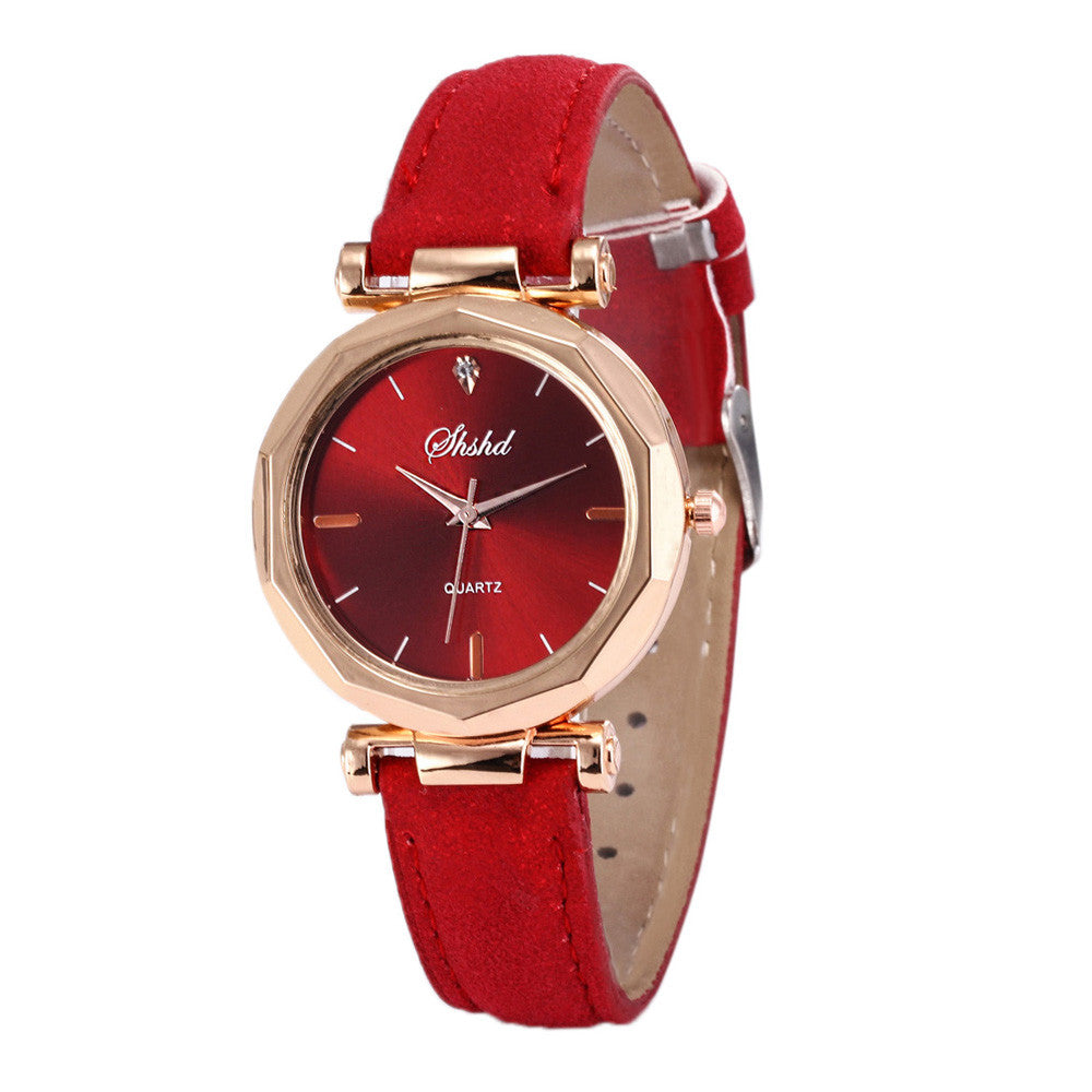 Fashion Women Watches Leather Strap Watch Analog Quartz Crystal Clock Casual Female Wristwatch Luxury Dress New Montre Femme*M
