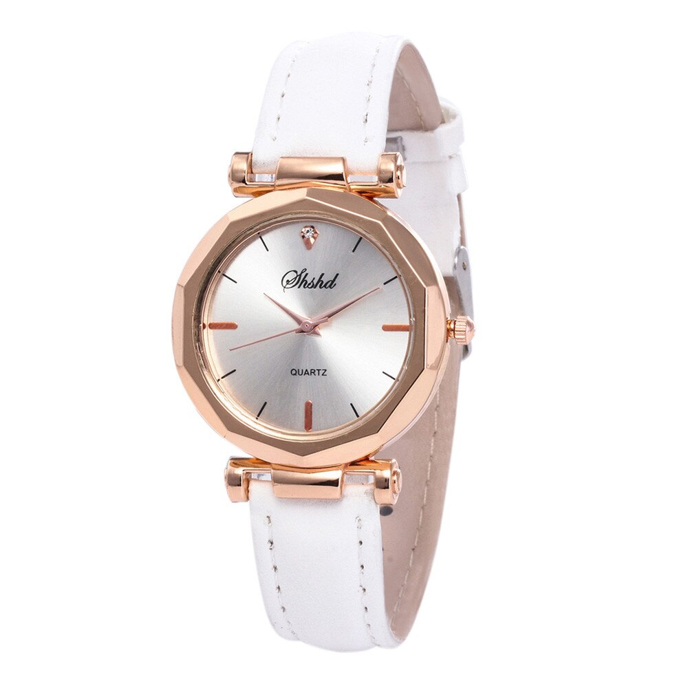 Fashion Women Watches Leather Strap Watch Analog Quartz Crystal Clock Casual Female Wristwatch Luxury Dress New Montre Femme*M