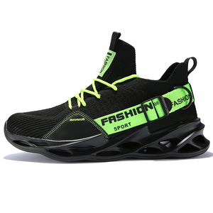 Men Running Shoes Ultra-light Sport Shoes Fly Weaving Shoe Shockproof Breathable Sneakers Height Increase Walking Gym Shoe