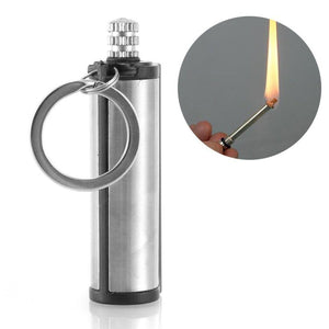 Steel Fire Starter Flint Match Lighter Survival Kit Keychain Camping Emergency Survival Gear Outdoor Survival Stove Tool