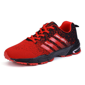 Men Running Shoes Couple Breathable Sports Sneakers Air Cushion Lace Up Walking Jogging Athletic Footwear Zapatillas Hombre New