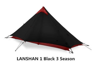 3F UL GEAR 2019 lanshan 2 Rodless Tent 2 Person Professional 15D Silnylon Tent Oudoor Ultralight Camping Tent 3 4 Season tent