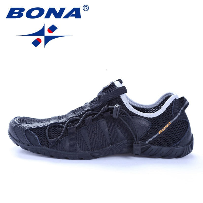 BONA New Men Running Shoes Athletic Shoes Outdoor Walking jogging Sneakers zapatos de mujer High Quality Couple Sport Shoes