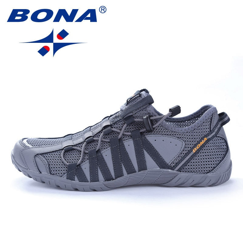 BONA New Men Running Shoes Athletic Shoes Outdoor Walking jogging Sneakers zapatos de mujer High Quality Couple Sport Shoes