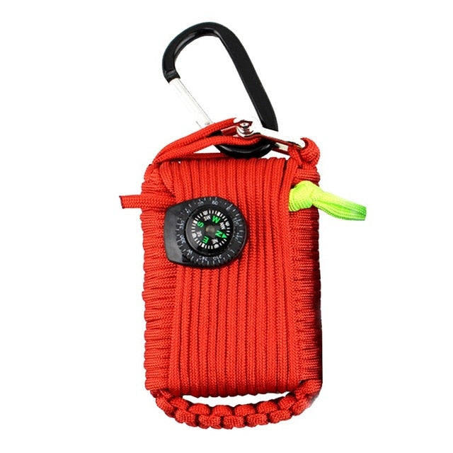 20pcs in 1 SOS Emergency Equipment emergency bag field survival box self-help box equipment for Camping Hiking saw/fire Outdoor