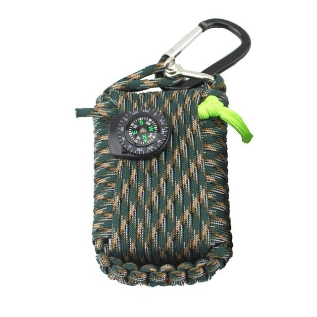 20pcs in 1 SOS Emergency Equipment emergency bag field survival box self-help box equipment for Camping Hiking saw/fire Outdoor