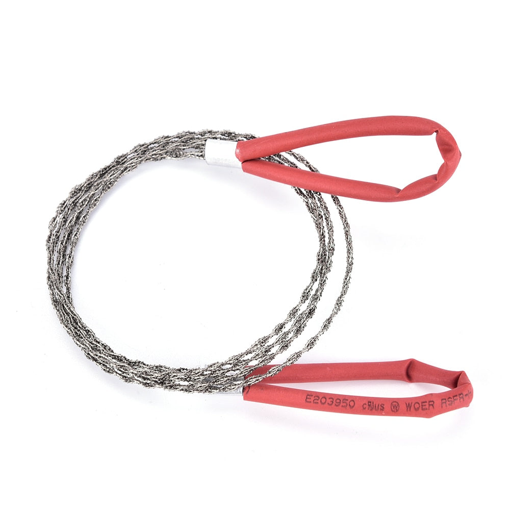 Manual Hand Steel Rope Chain Saw Practical Portable Emergency Survival Gear Steel Wire Kits Travel ToolsOutdoor Camping Hiking