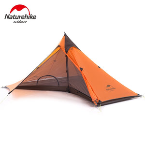 new arrival Naturehike 1 Man Tarp Tent Single Person None Pole Ultralight Pyramid Outdoor Hiking Camping Tents