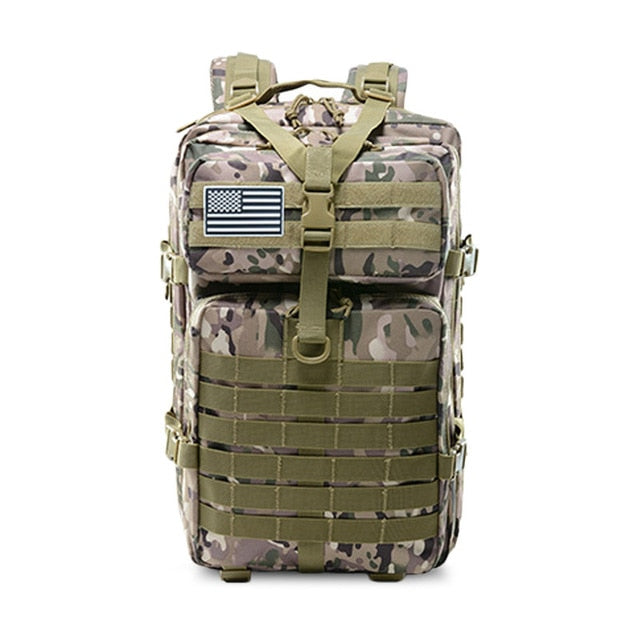 50L Capacity Men Army Military Tactical Large Backpack Waterproof Outdoor Sport Hiking Camping Hunting 3D Rucksack Bags For Men