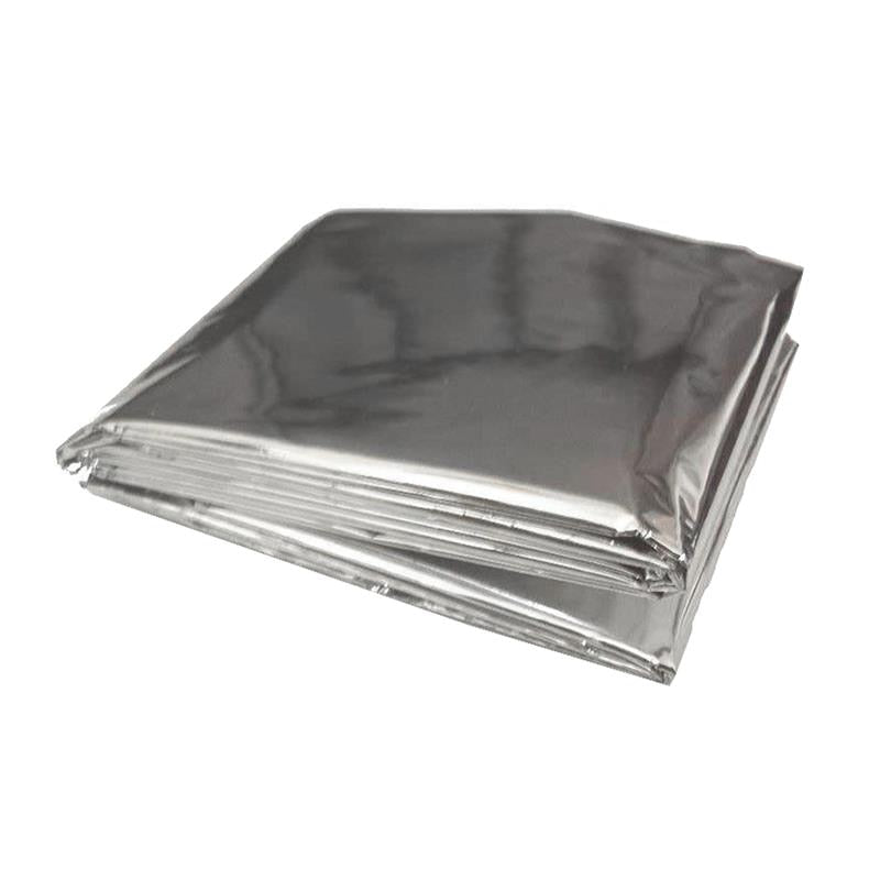 1 Pack Emergency Blanket Heat Retention Thermal Blanket with Waterproof Silver Mylar for Outdoors Survival Camping Hiking