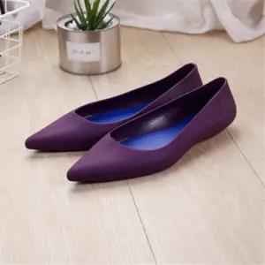 Cresfimix Zapatos De Mujer Women Cute Sweet Navy Blue Slip on Flat Shoes Ladies Classic Summer Jelly Comfort Beach Loafers