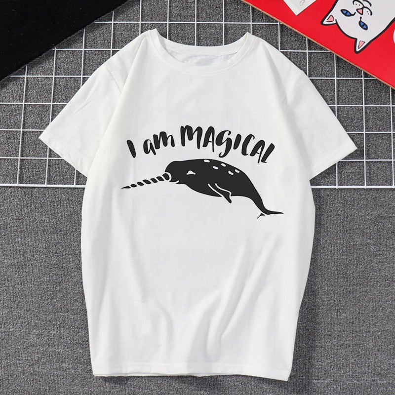 New Women's Clothing I Am Cool Font Print Harajuku Funny Vintage Vogue Streetwear Tracksuit Personality I Am Free Female T-shirt