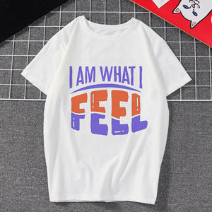 New Women's Clothing I Am Cool Font Print Harajuku Funny Vintage Vogue Streetwear Tracksuit Personality I Am Free Female T-shirt