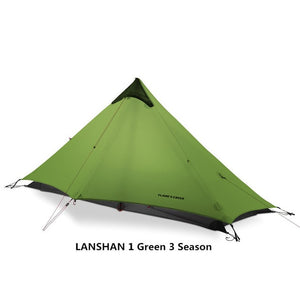 2019 LanShan 2 FLAME'S CREED 2 Person Outdoor Ultralight Camping Tent 3 Season Professional 15D Silnylon Rodless Tent