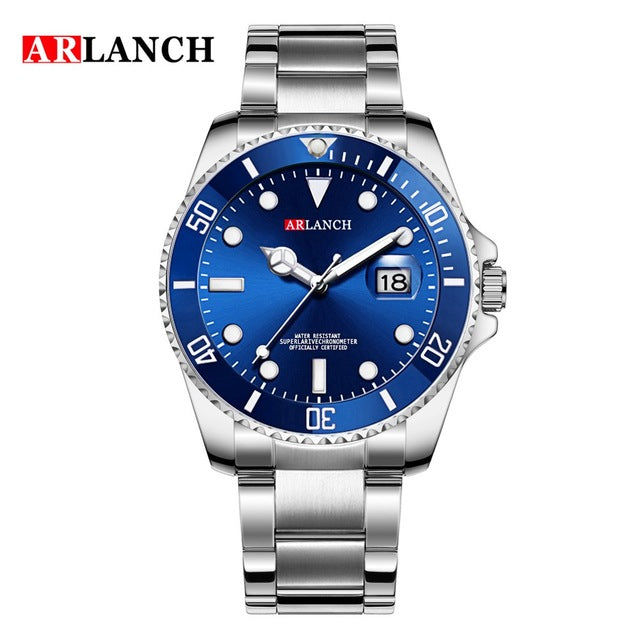 Rolexable Watches Men Top Luxury Brand Sport Watch Men Quartz Clock Male Military Steel Waterproof Wrist Watch Relogio Masculino