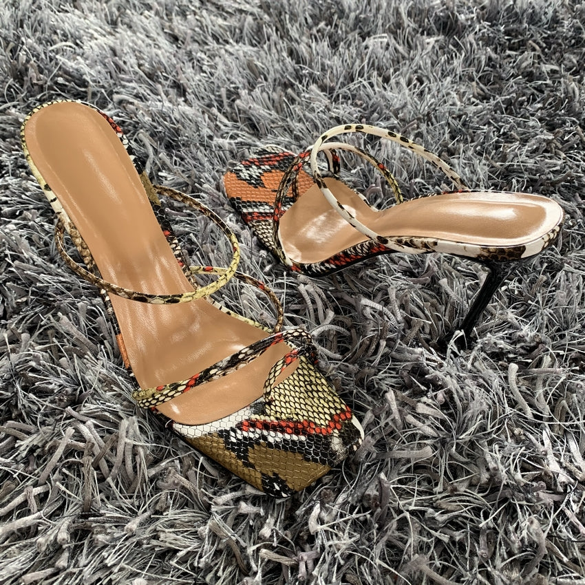 2020 Summer Pumps New Sexy Gladiator Sandals Shoes Women Thin High Heels Open Toe Sandal Lady Ankle Strap Pump Shoes Size 35-42