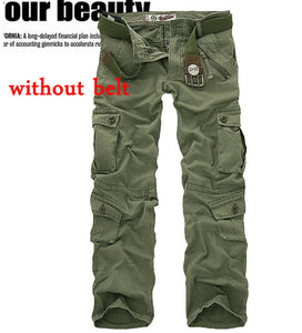 Hot sale free shipping men cargo pants camouflage  trousers military pants for man 7 colors