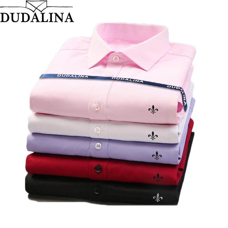 Dudalina 2019 Brand Men Shirt Male Dress Shirts Men's Fashion Casual Long Sleeve Business Formal Shirt Camisa Social Masculina