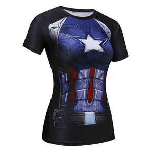 T-Shirt Captain America Civil War Tee 3D Printed T-shirts Women Marvel Avengers Short Sleeve Fitness Clothing dropship