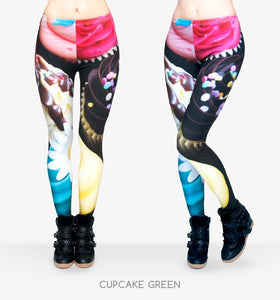 Muffins 3D Graphic Full Printing Women's Clothing teenage fitness Legging Sexy Punk Leggings Pants Workout