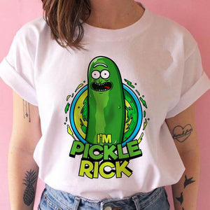 Women's Rick and Morty Season 4 Funny T Shirt Girl Casual Short Sleeve Harajuku Cartoon Tshirt Female Print Graphic Clothing