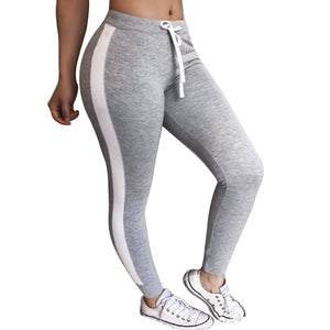 Fashion Women Striped Pants Running Trousers Leggings